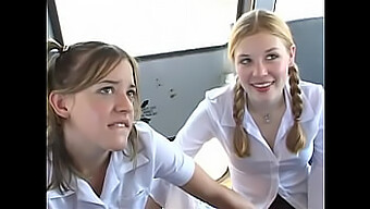 Hd Video Of Two Young Women Giving Oral And Engaging In Sexual Intercourse On A School Bus