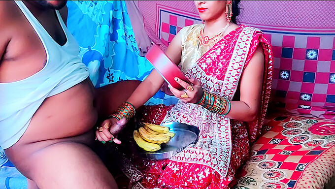 La Première Rencontre Sexuelle D'Un Couple Indien Amateur Sur Karwa Chauth