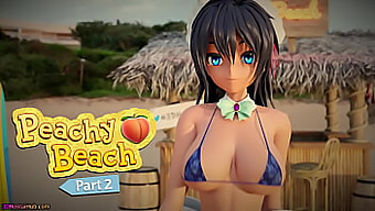 Pembantu Bikini Hentai Hibiki Memberikan Handjob Sensual Dan Oral Di Pasir