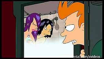 Cartoon 3some: Leela, Amy En Futurama'S Parody