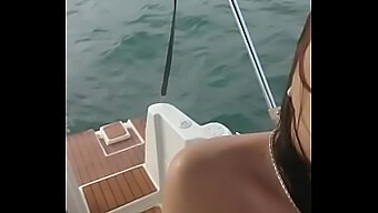 Sexy Couple Has Passionate Sex On A Boat